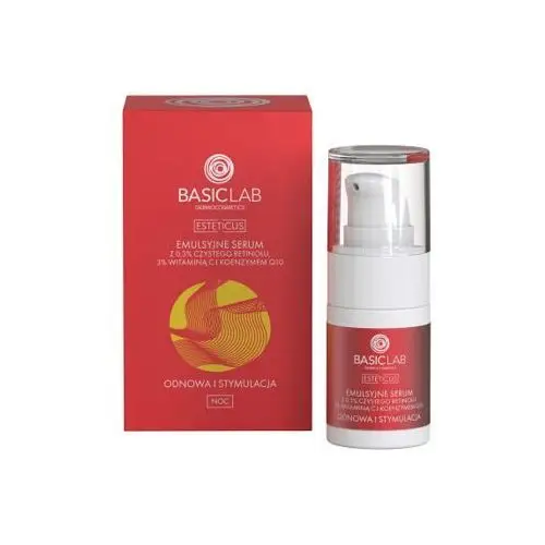 Basiclab Emulsyjne serum z 0,3% czystego retinolu 15ml 15 ml esteticus