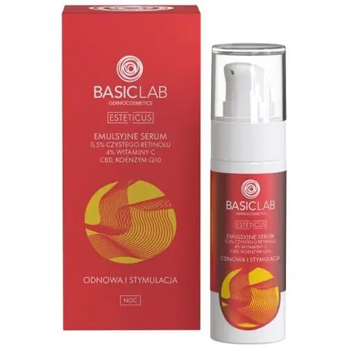 BasicLab - emulsyjne serum z 0,5 % retinolu odnowa i stymulacja, 30 ml