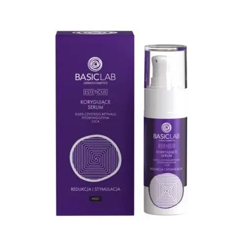 Basiclab - korygujące serum 0,05% czystego retinalu, fitosfingozyna, cica, redukcja i stymulacja, 30ml