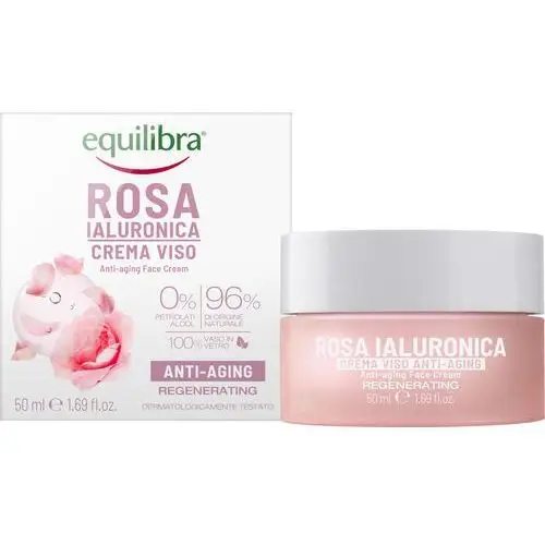 Beauty formulas Equilibra rosa różany krem przeciwstarzeniowy z kwasem hialuronowym 50ml