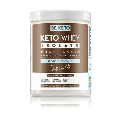 Keto izolat białka z mct kokos i biała czekolada odżywki białkowe Beketo
