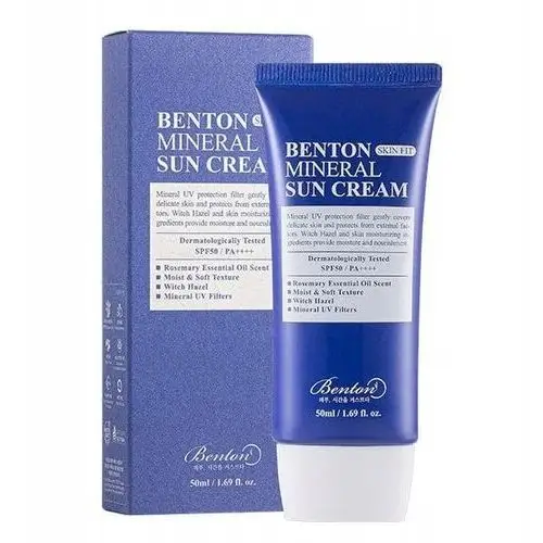 Benton Mineral Sun Cream Mineralny Krem z Filtrem SPF50 Pa++++ 50ml