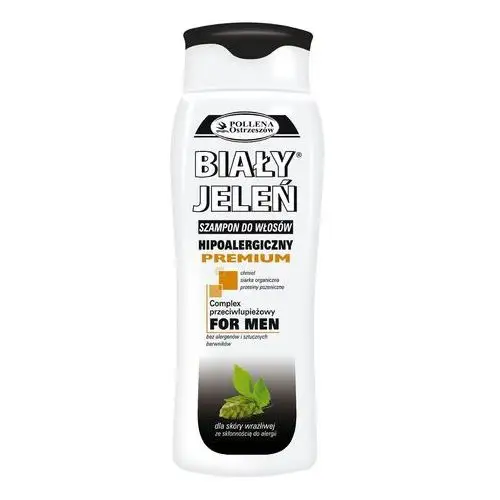 Biały jeleń for men szampon chmiel łupież 300ml