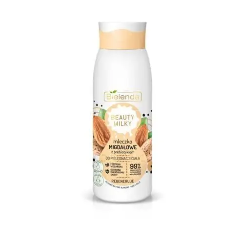 Bielenda beauty milky kremowe mleczko migdałowe z prebiotykiem do ciała - regeneruje 400ml