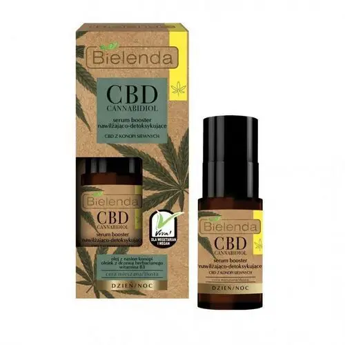 Cbd cannabidiol serum booster nawilżająco-detoksykujące z cbd z konopi siewnych cera mieszana/ tłusta 15ml Bielenda