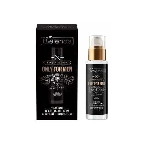 Bielenda - Only For Men Barber Edition - Facial Care Gel-Booster - Nawilżająco-energetyzujący żel-booster do twarzy - 30 ml,1