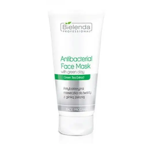 Antibacterial face mask with green clay antybakteryjna maseczka do twarzy z zieloną glinką Bielenda professional