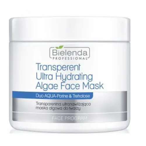 Transparent ultra hydrating face algae mask transparentna ultranawilżająca maska algowa Bielenda professional