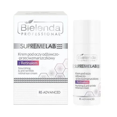 Bielenda supremelab re-advanced - krem pod oczy odżywczo-przeciwzmarszczkowy z retinalem 15ml