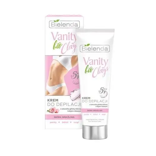 Vanity bio clays krem do depilacji skóra wrażliwa 100ml Bielenda