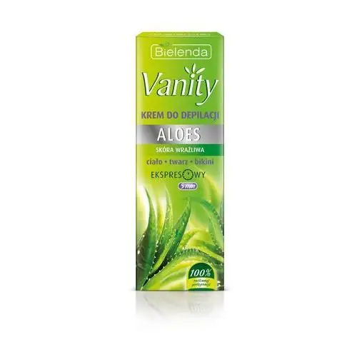 Bielenda Vanity Krem do bezpiecznej depilacji skóry wrażliwej Aloes 100ml - Bielenda OD 24,99zł