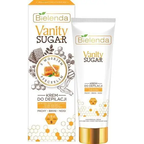 Bielenda vanity sugar - krem do depilacji z woskiem pszczelim 100ml