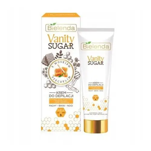 Bielenda vanity sugar - krem do depilacji z woskiem pszczelim 100ml