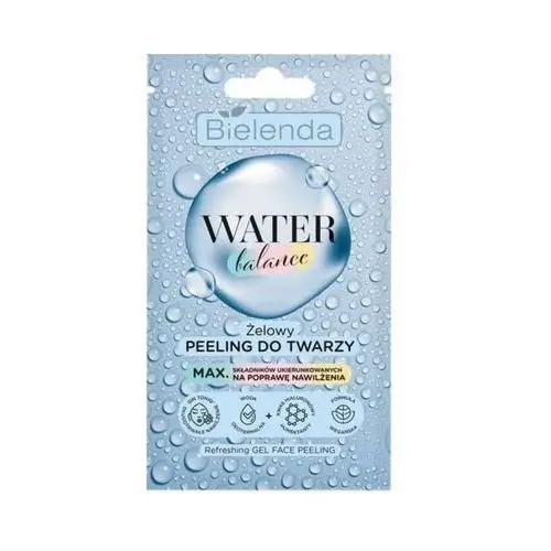 Water balance żelowy peeling do twarzy, 7g Bielenda water balance