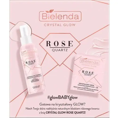 Zestaw do twarzy crystal glow - rose quartz Bielenda