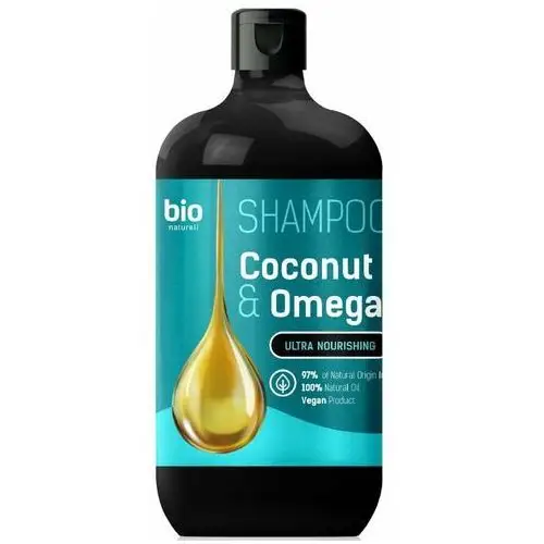 Szampon z olejem kokosowym i Omega 3 do wszystkich rodzajów włosów 946ml Bio Naturell,09