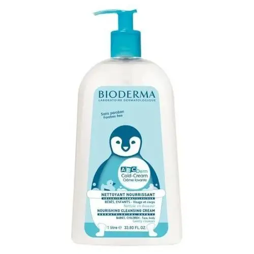 Abcderm cold cream żel oczyszczający dla dzieci 1000 ml Bioderma