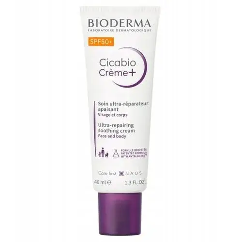 Bioderma Cicabio Creme+ Krem łagodząco-odbudowujący Spf 50+ 40 ml