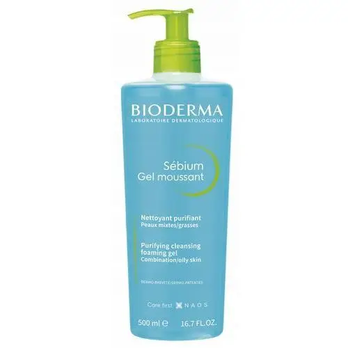 Bioderma Sebium Gel Moussant antybakteryjny do mycia 500 ml, żel do golenia