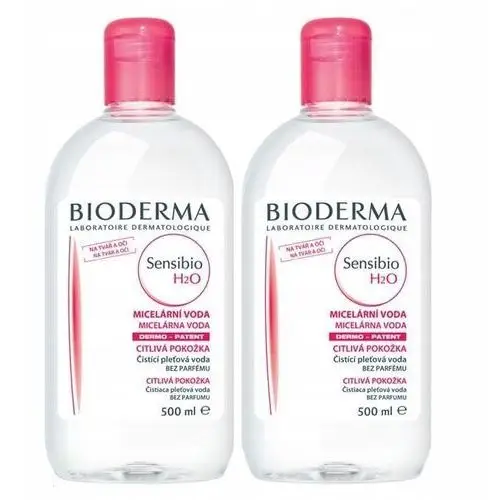 Bioderma Sensibio H2O, płyn micelarny do skóry wrażliwej, 2x500ml