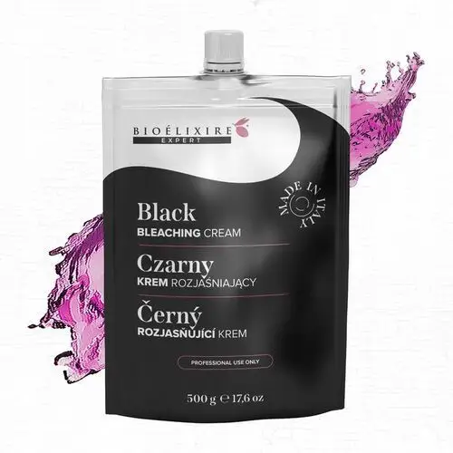 Bioelixire Expert Rozjaśniacz do włosów w kremie Czarny Black 500g, kolor czerń