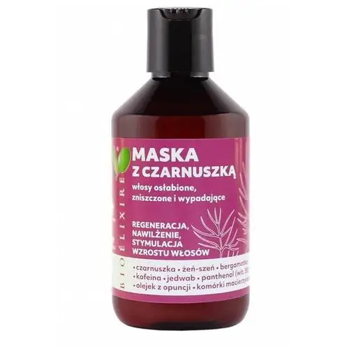 Maska z czarnuszką do włosów osłabionych 300 ml Bioelixire,86