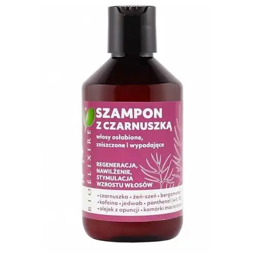 Szampon z czarnuszką do włosów osłabionych 300 ml Bioelixire,65