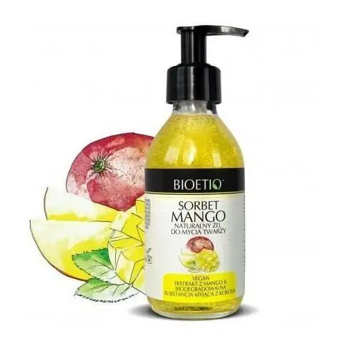 Sorbet mango żel do mycia twarzy naturalny Bioetiq
