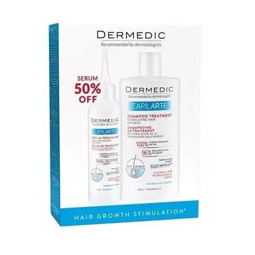 Dermedic capilarte zestaw szampon+serum Biogened