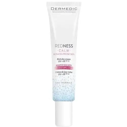 Dermedic redness calm bogaty krem na dzień uv+ir 40ml Biogened