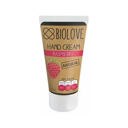 Biolove Krem do rąk malina 75 ml raspberry