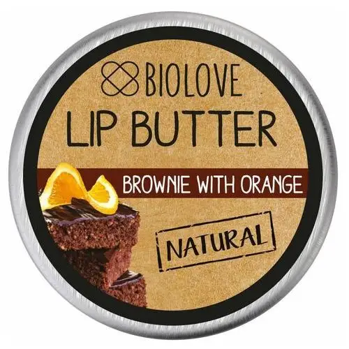 Masełko do ust Brownie z Pomarańczą 15 ml Biolove Brownie with Orange