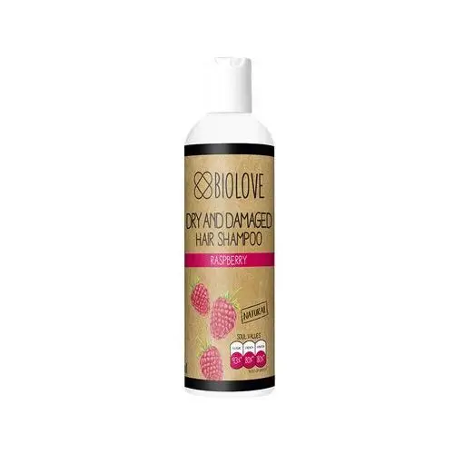 Szampon do włosów suchych i zniszczonych Malina 250 ml Biolove Raspberry,44