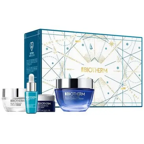 Biotherm blue therapy pro-retinol cream holiday set 2024 (50 + 7 + 5 + 15 ml)