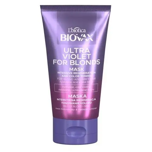 Regenerująca maseczka tonująca do włosów 150 ml Biovax Glamour,52