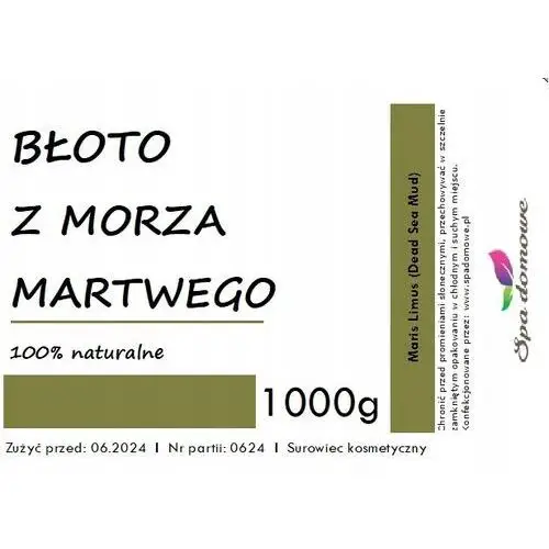 Błoto z morza martwego 100% naturalne 1000g