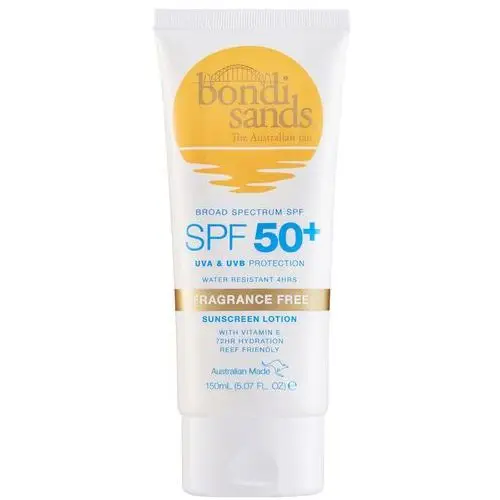 Bondi Sands SPF50+ Fragrance Free Body Suncreen Lotion (150 ml), 51786