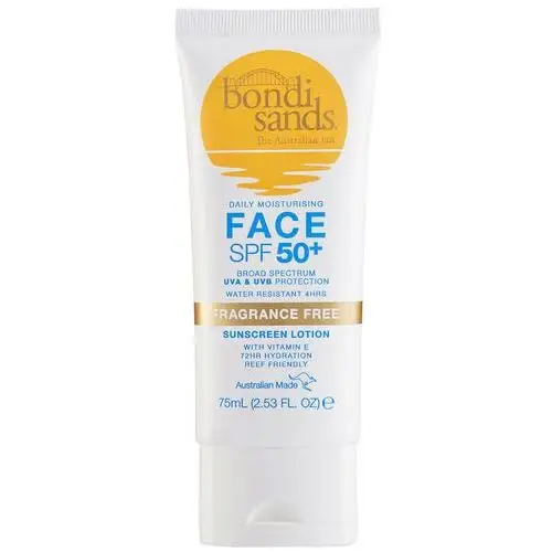 Bondi sands spf50+ fragrance free daily face lotion (75 ml)