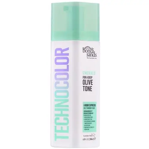 Bondi Sands Technocolor 1 Hour Express Self Tanning Foam Emerald Olive Tone (200 ml), 54529