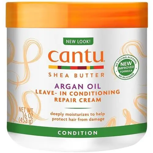 Cantu Shea Butter Argan Oil Leave In Cream - odżywka do włosów z olejem arganowym, 453g