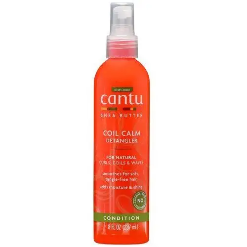 Cantu shea butter coil calm detangler - odżywka do włosów kręconych w sprayu, ułatwiająca rozczesywanie, 237ml