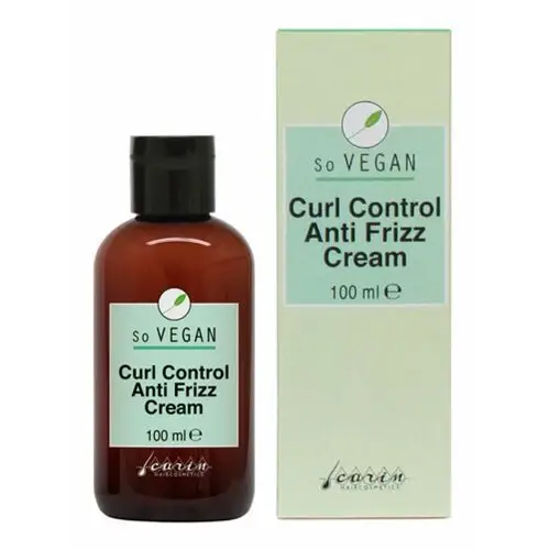 Carin haircosmetics so vegan curl control anti frizz cream wegańska odżywka bez spłukiwania zapobiegająca skręcaniu włosów