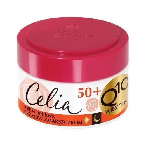 Celia krem półtłusty do twarzy przeciw zmarszczkom q10 witaminy 50+ 50 ml