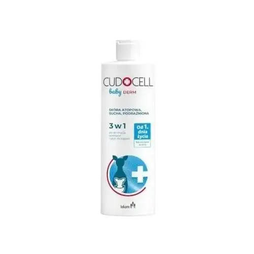 Cudocell Baby Derm Żel do mycia, Szampon i Płyn do kąpieli 3w1 400ml