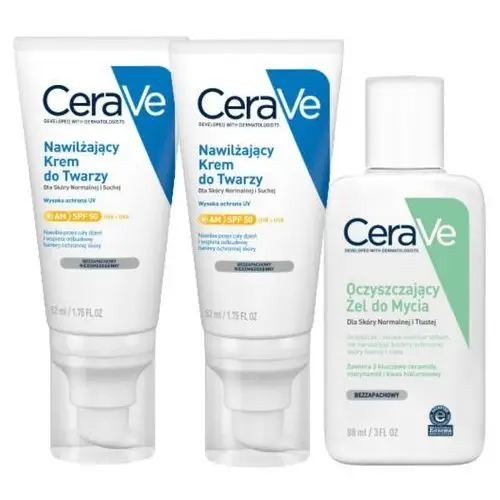 CeraVe Nawilżający Krem do Twarzy Spf 50 52ml x2