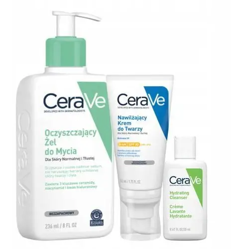 CeraVe Oczyszczający Żel do Mycia 236ml Krem SPF30