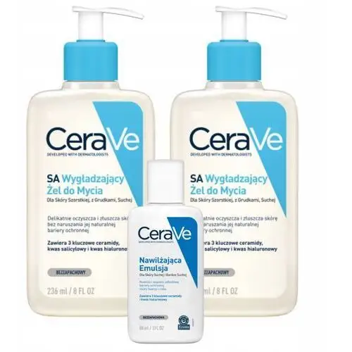 CeraVe Wygładzający Żel do Mycia x2