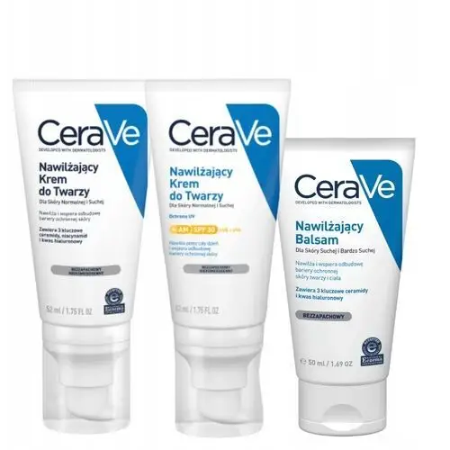 CeraVe Zestaw Krem Nawilżający do Twarzy Spf 30 52ml, Krem do Twarzy 52ml