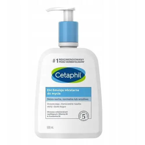 Cetaphil Em Emulsja micelarna do mycia 500 skóra sucha normalna i wrażliwa