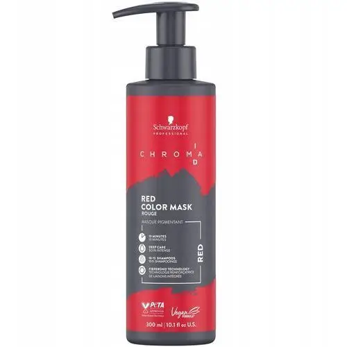 Chroma ID Schwarzkopf Maska Koloryzująca do włosów odcień Red 300ml